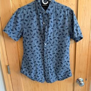 Bonobos Blue Patterned Men's Shirt